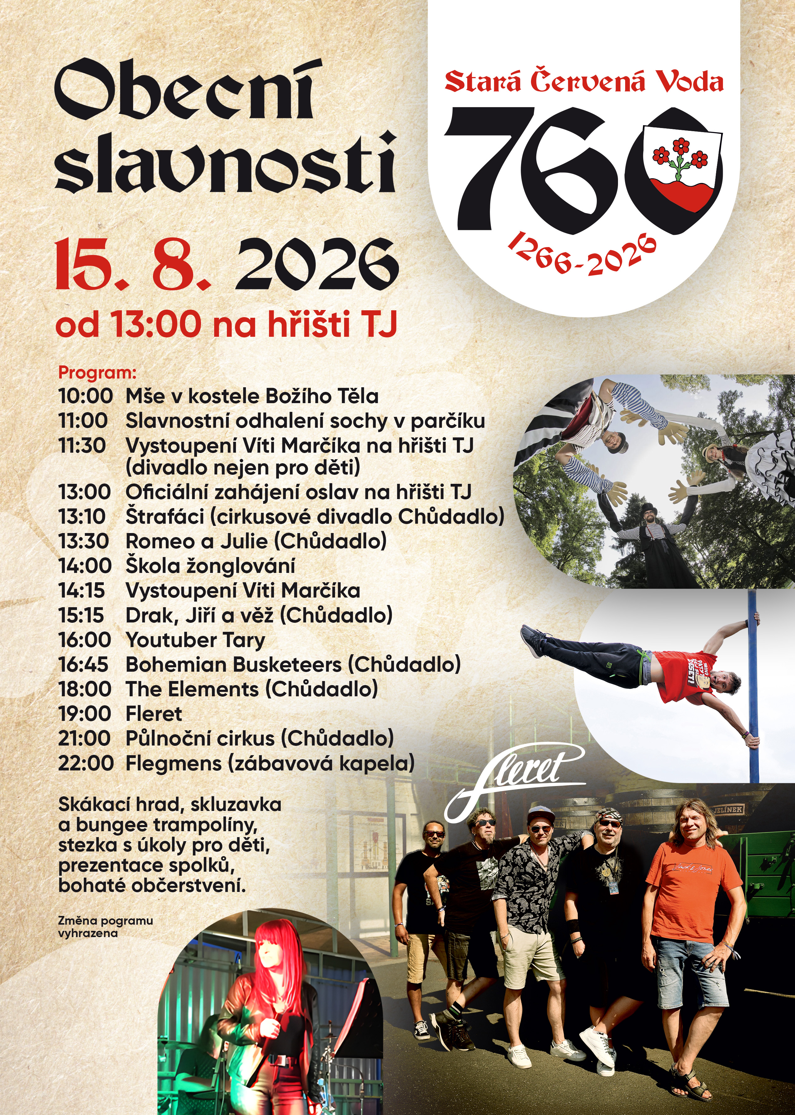 Stará Červená Voda - obecní slavnosti
